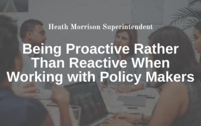 Being Proactive Rather Than Reactive When Working with Policy Makers