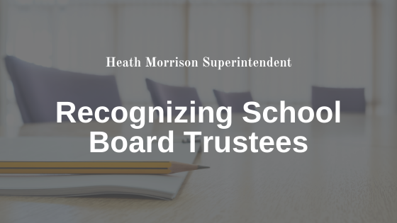 Heath Morrison Superintendent Board Trustees