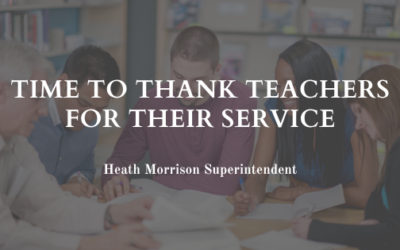 Time To Thank Teachers for Their Service