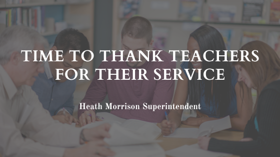 Time To Thank Teachers for Their Service