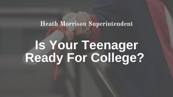 Heath Morrison Superintendent Teenager College